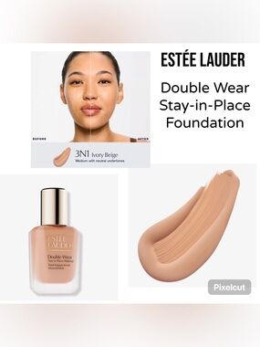 ESTÉE LAUDER Double Wear Stay-in-Place Longwear Matte Foundation-3N1 Ivory Beige